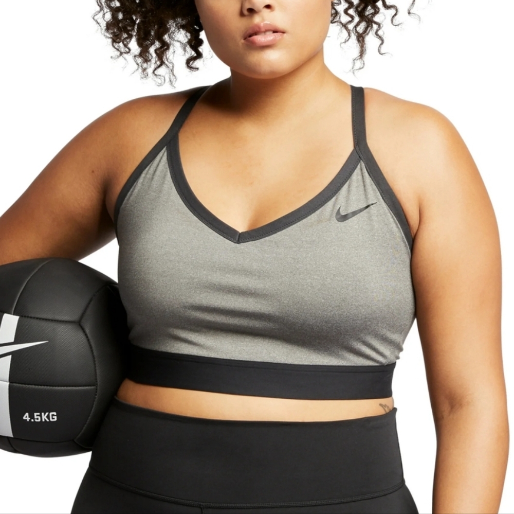 Nike Gray and Black Sports Bra